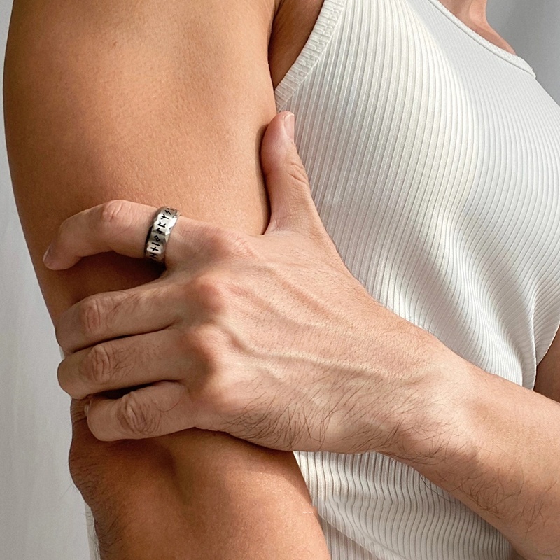 复古维京符文戒指