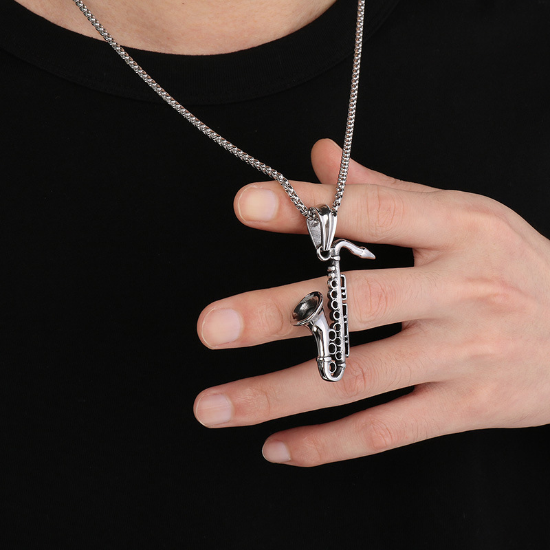 Rock instrument pendant necklace