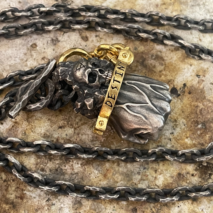 Skull Fist of Destiny Pendant