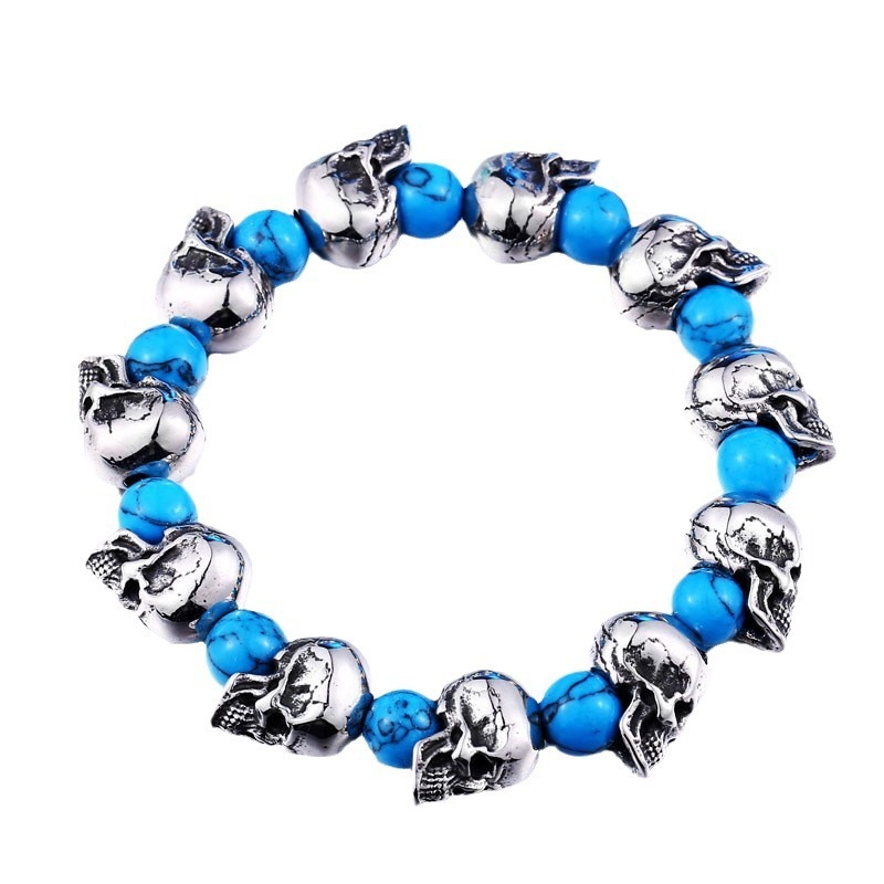 Turquoise Skull Bracelet