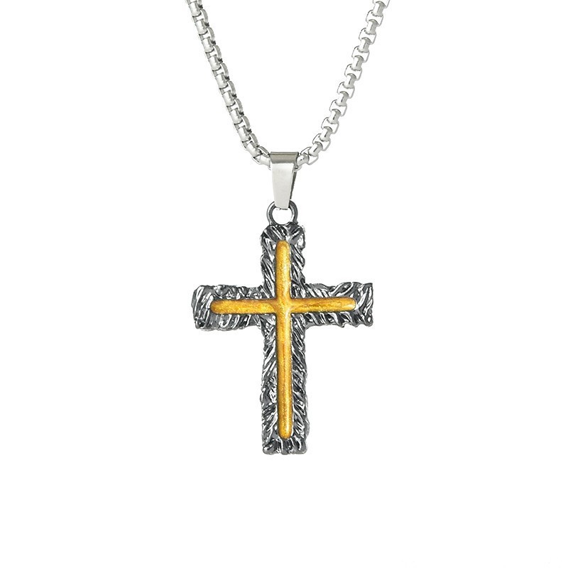 Lava Cross Necklace
