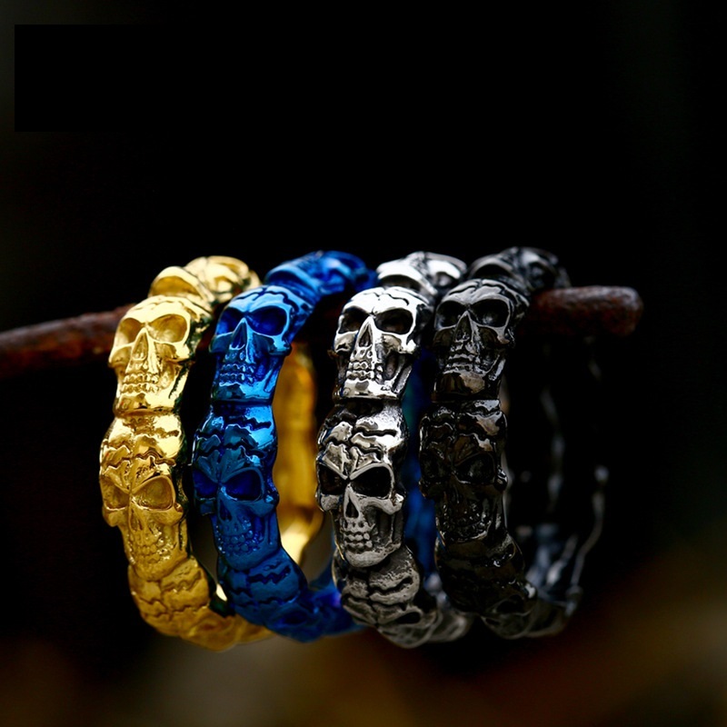 Narrow Skull Ring