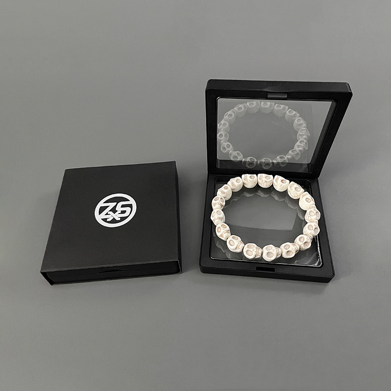 Turquoise Cracked Skull Bracelet