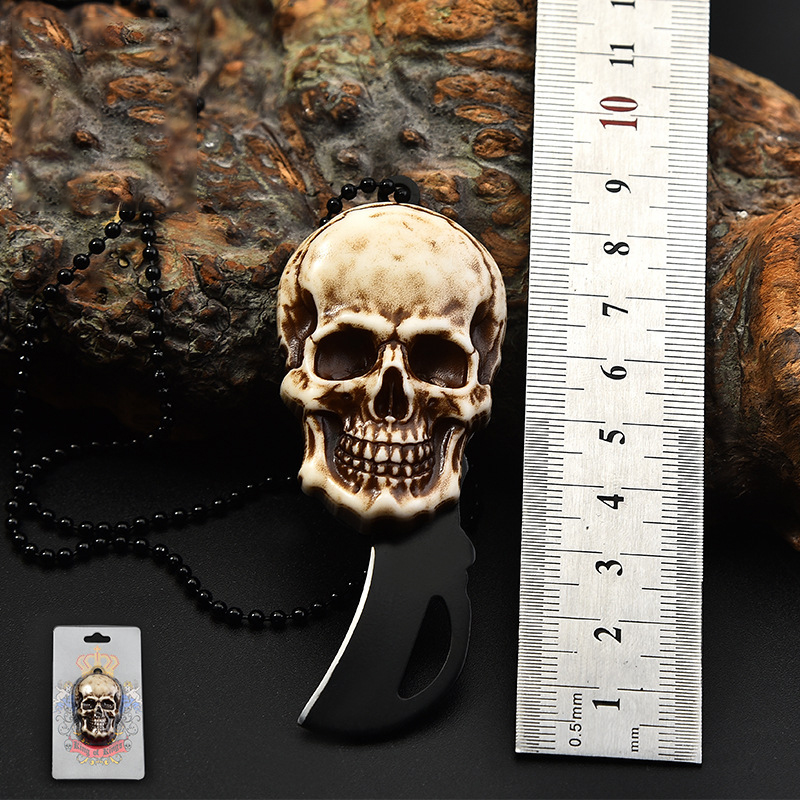 Skull Folding Knife