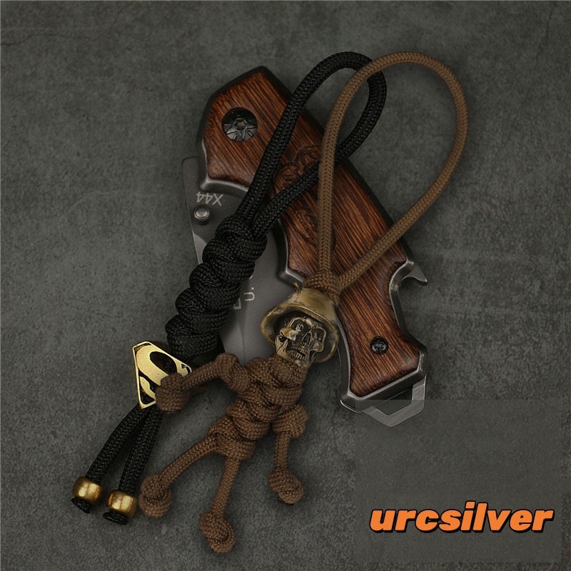 Soldier Skull Paracord Pendant