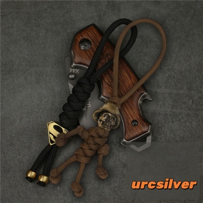 Soldier Skull Paracord Pendant