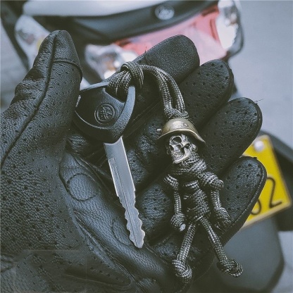 Soldier Skull Paracord Pendant