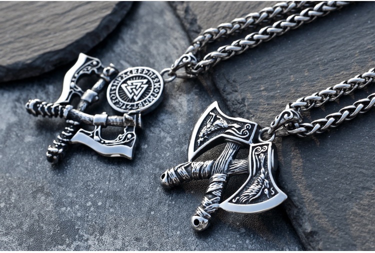 viking ax necklace