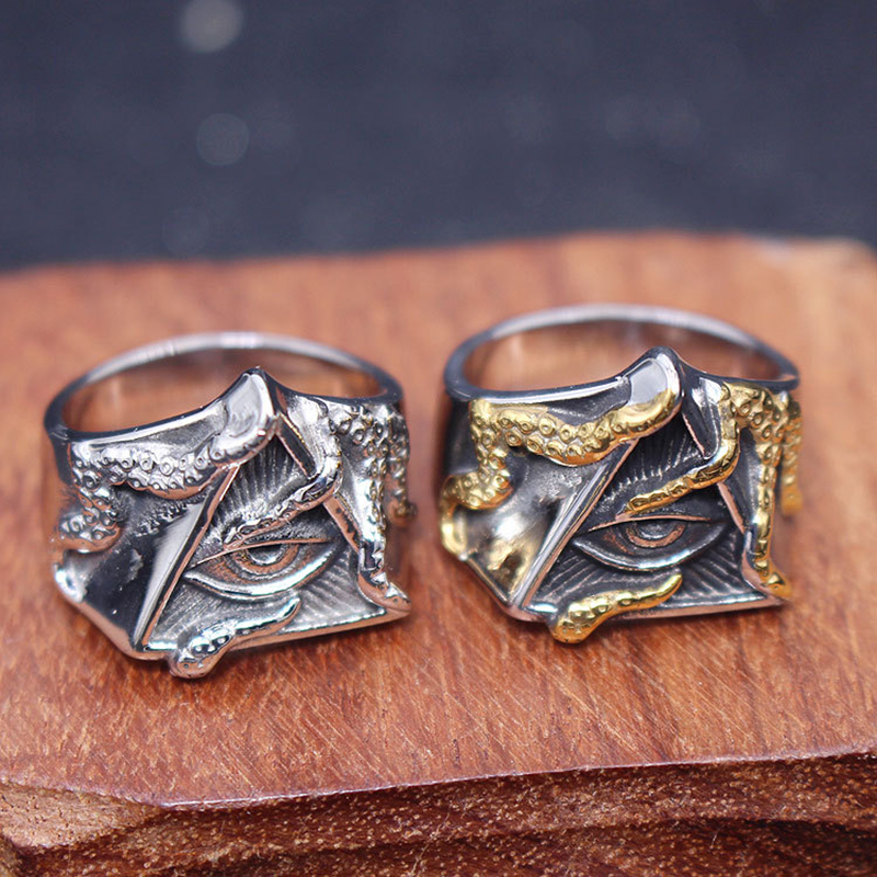 Vintage Triangle Eyed Snake Ring