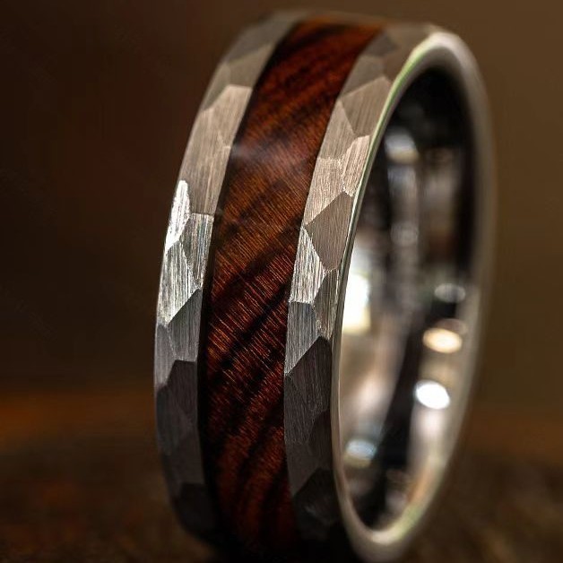 Diamond Cut Faceted Ring