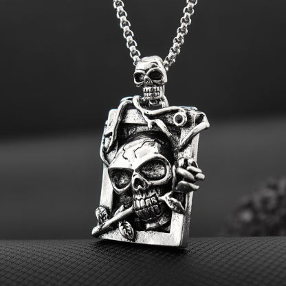 Personalized punk hip-hop retro necklace