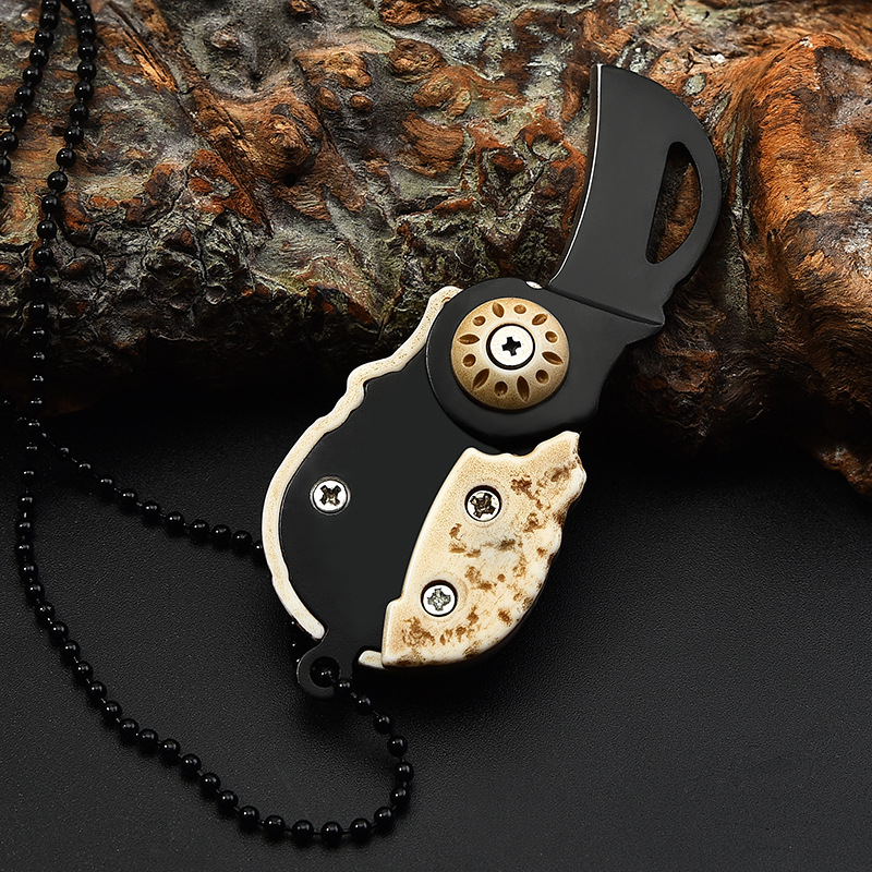 Skull Folding Knife