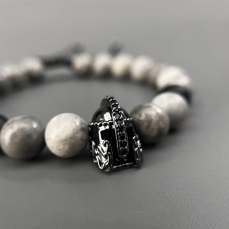 Spartacus Ink Lava Stone Bracelet