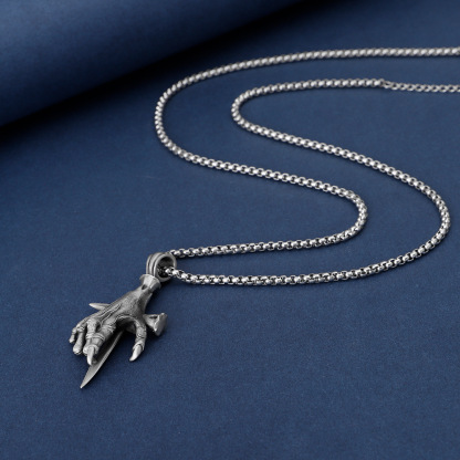 Devil's Hand Nail Cross Pendant