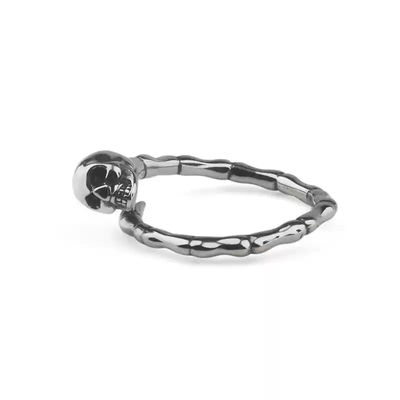 Sterling Silver Skeleton Hand Bone Index Finger Ring