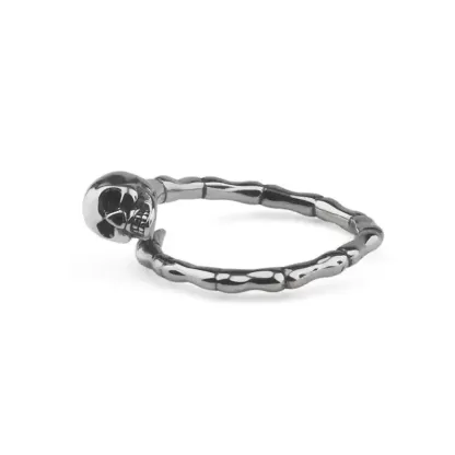 Sterling Silver Skeleton Hand Bone Index Finger Ring