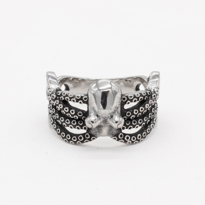Dark Kraken Octopus Ring