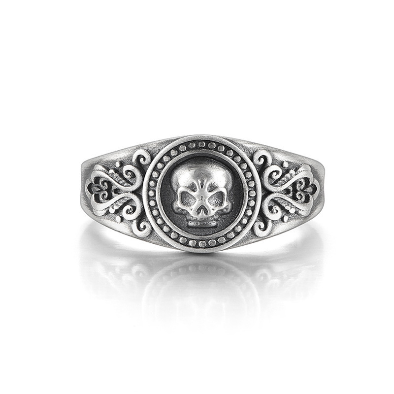 Skull sterling silver personalized design niche ring