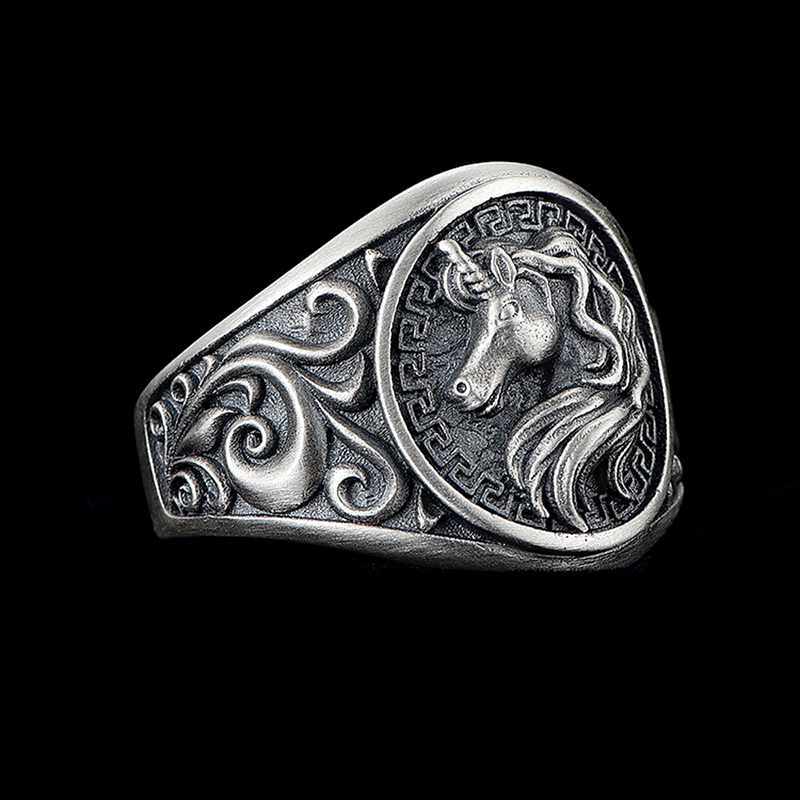 Personalized 3D unicorn ring