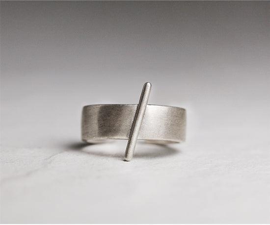 Vintage Frosted Textured Ring - Viking Jewelry - Urcsilver