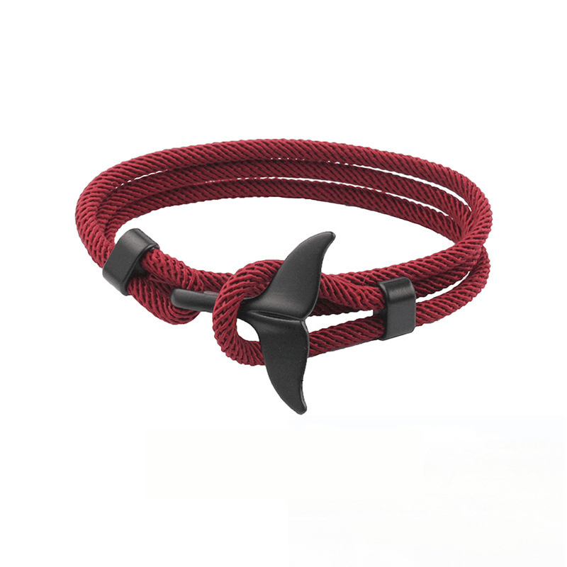 Whale Tail Bracelet Navy Bracelet
