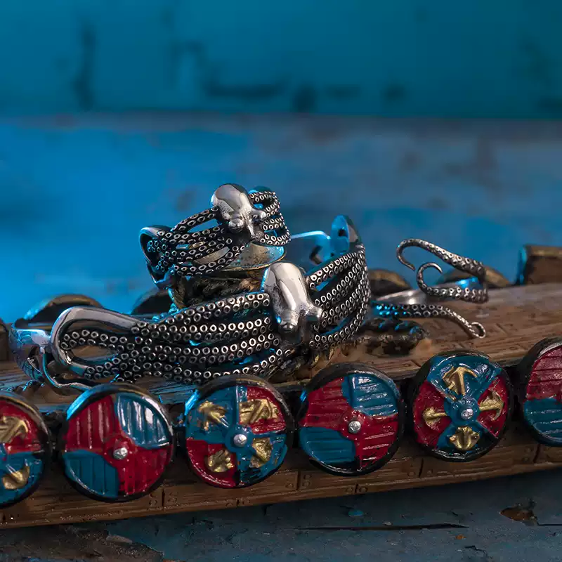 Dark Kraken Octopus Vintage Cast Bracelet