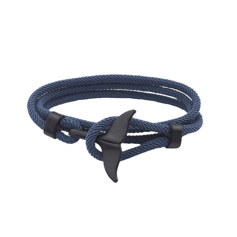 Whale Tail Bracelet Navy Bracelet