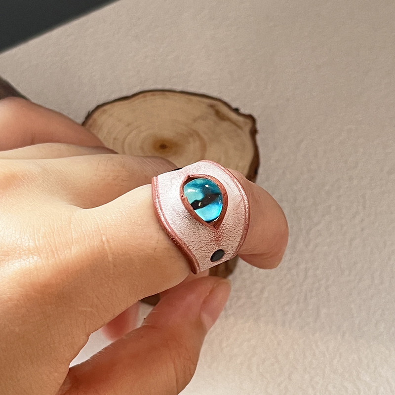 Parasitic leather eyeball handmade ring bracelet