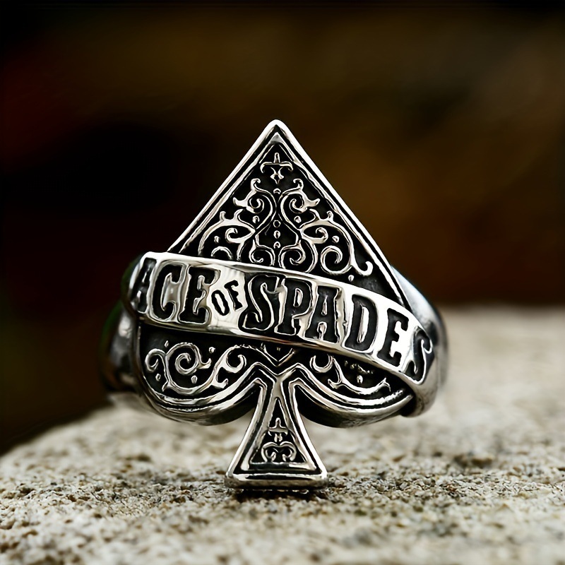 Classic Spade Ace Ring