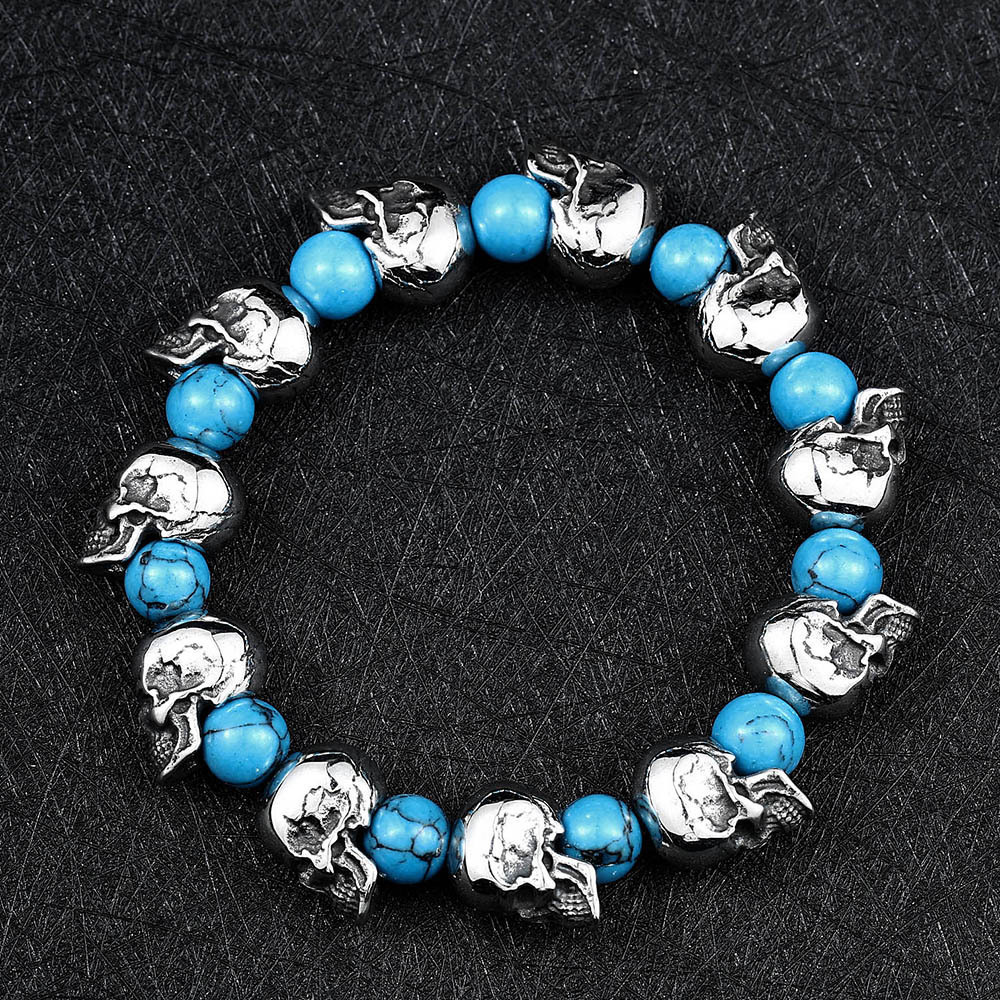 Turquoise Skull Bracelet