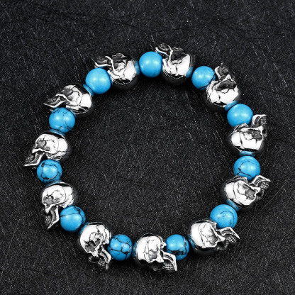 Turquoise Skull Bracelet