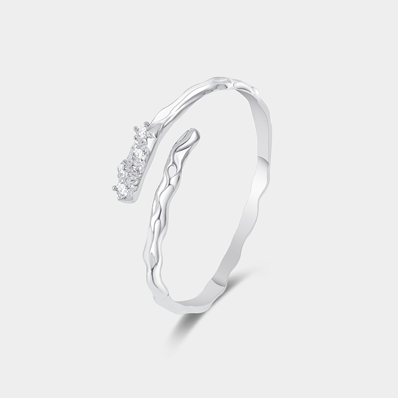 Diamond open bracelet