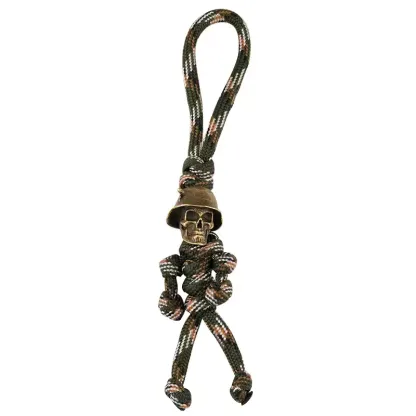 Skeleton Creative Braided Rope Keychain Pendant