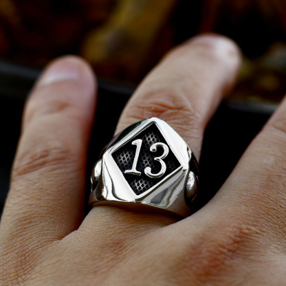 Hip Hop Number 13 Ring