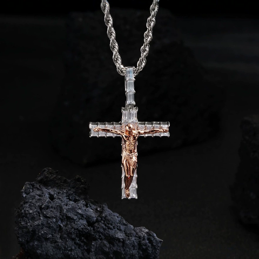 Crimson Redeemer Cross Pendant