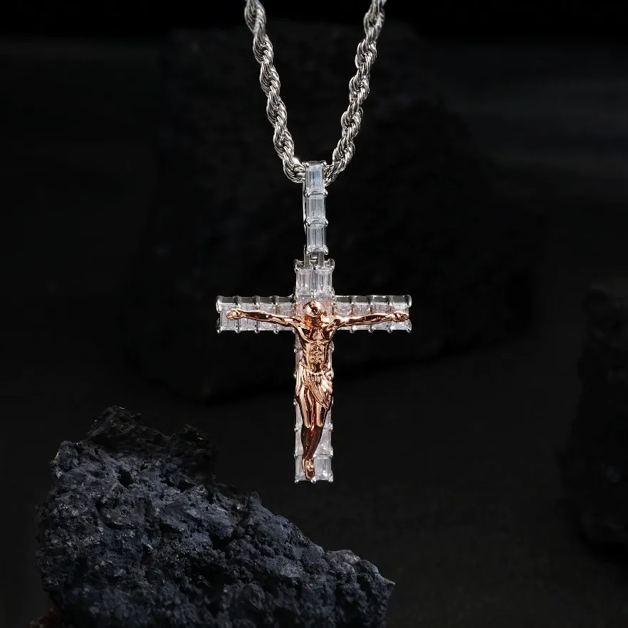 Crimson Redeemer Cross Pendant