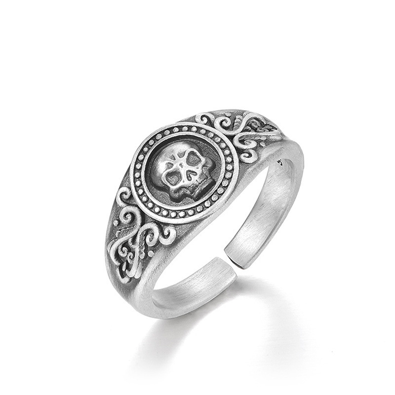 Skull sterling silver personalized design niche ring
