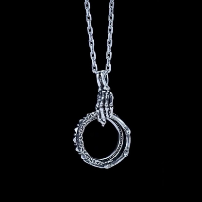 Ring of Hope 3D Skull Necklace
