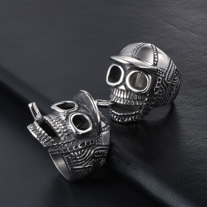 Smoking Ghost Titanium Steel Ring