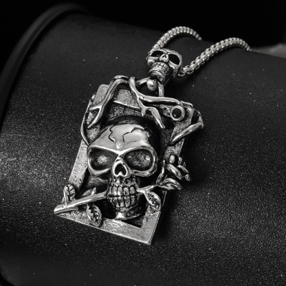 Personalized punk hip-hop retro necklace