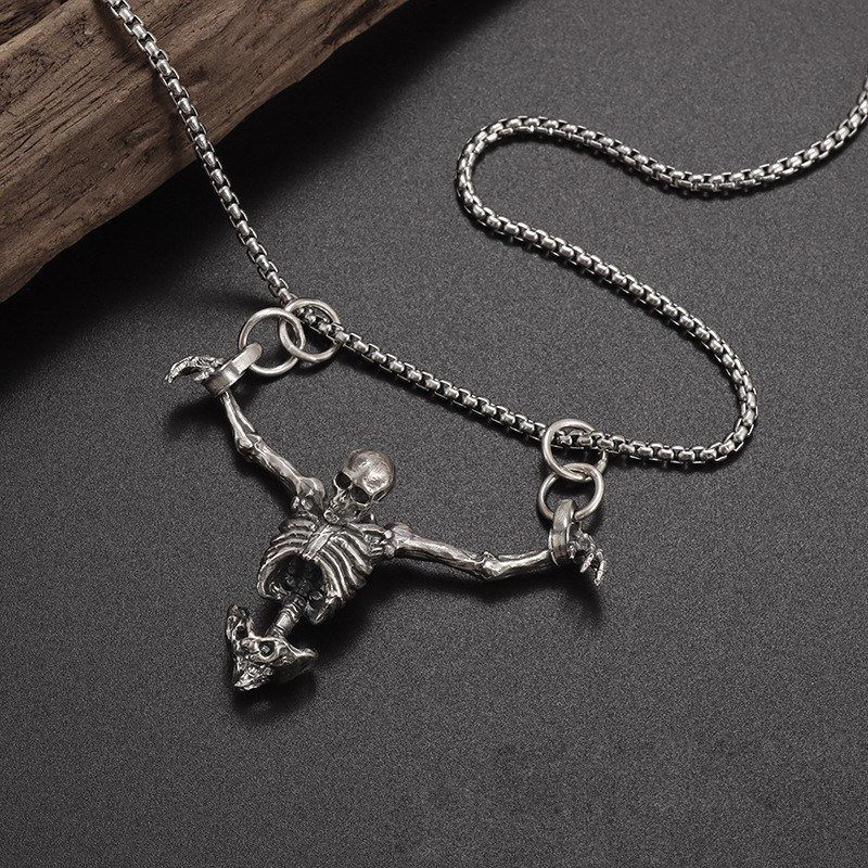 Vintage skull necklace