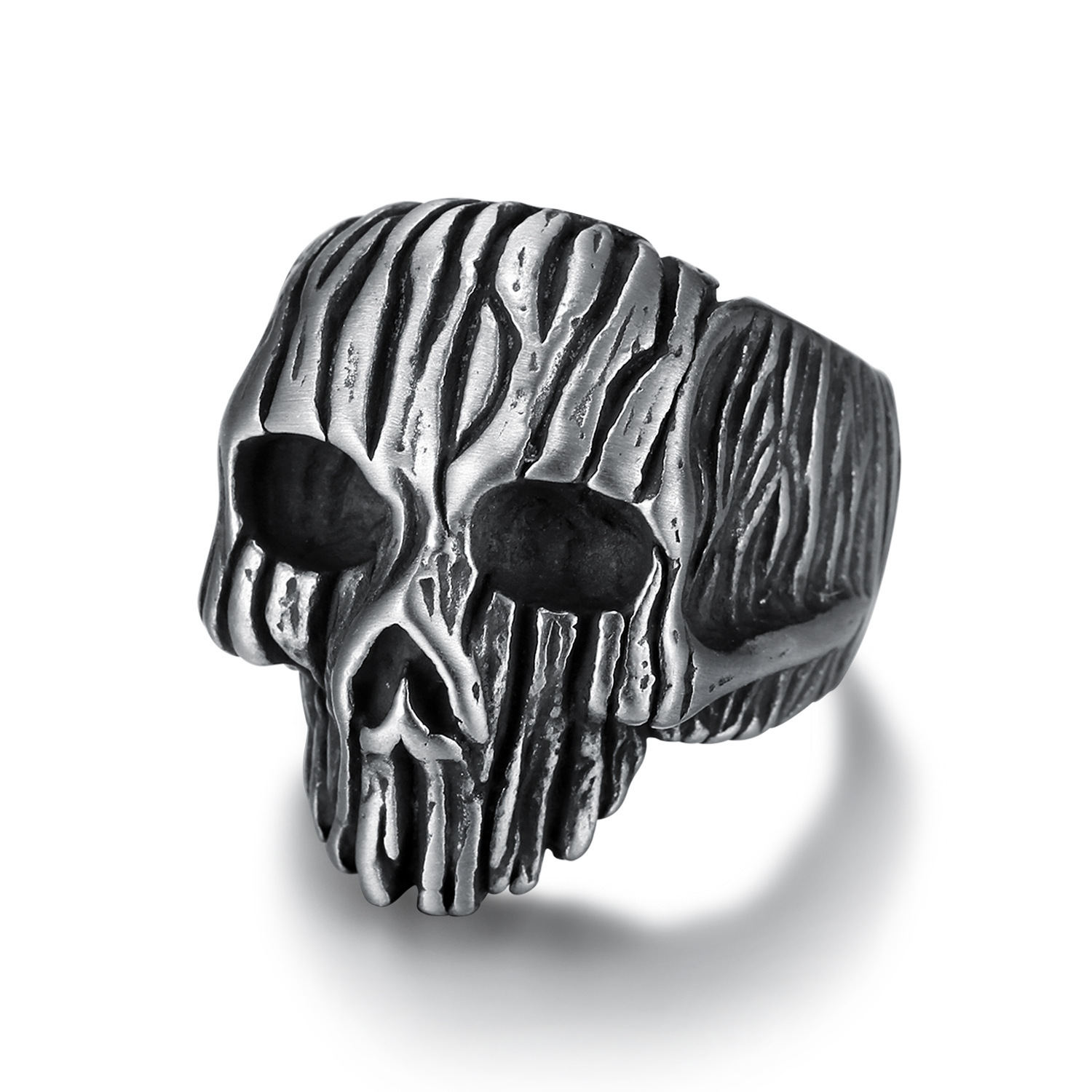 Dark Shattered Skull Ring