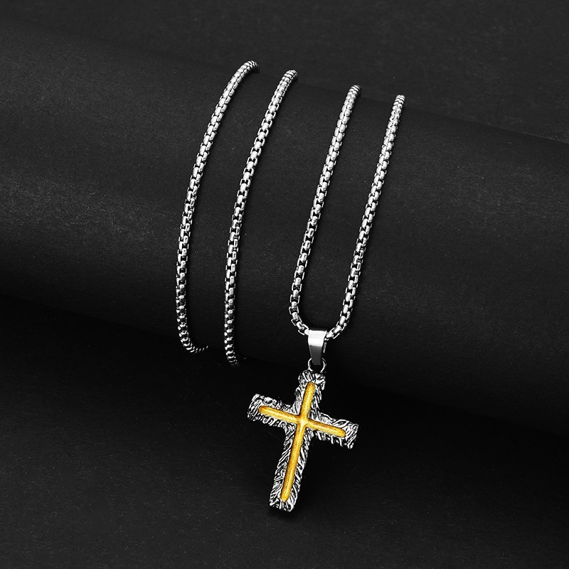 Lava Cross Necklace