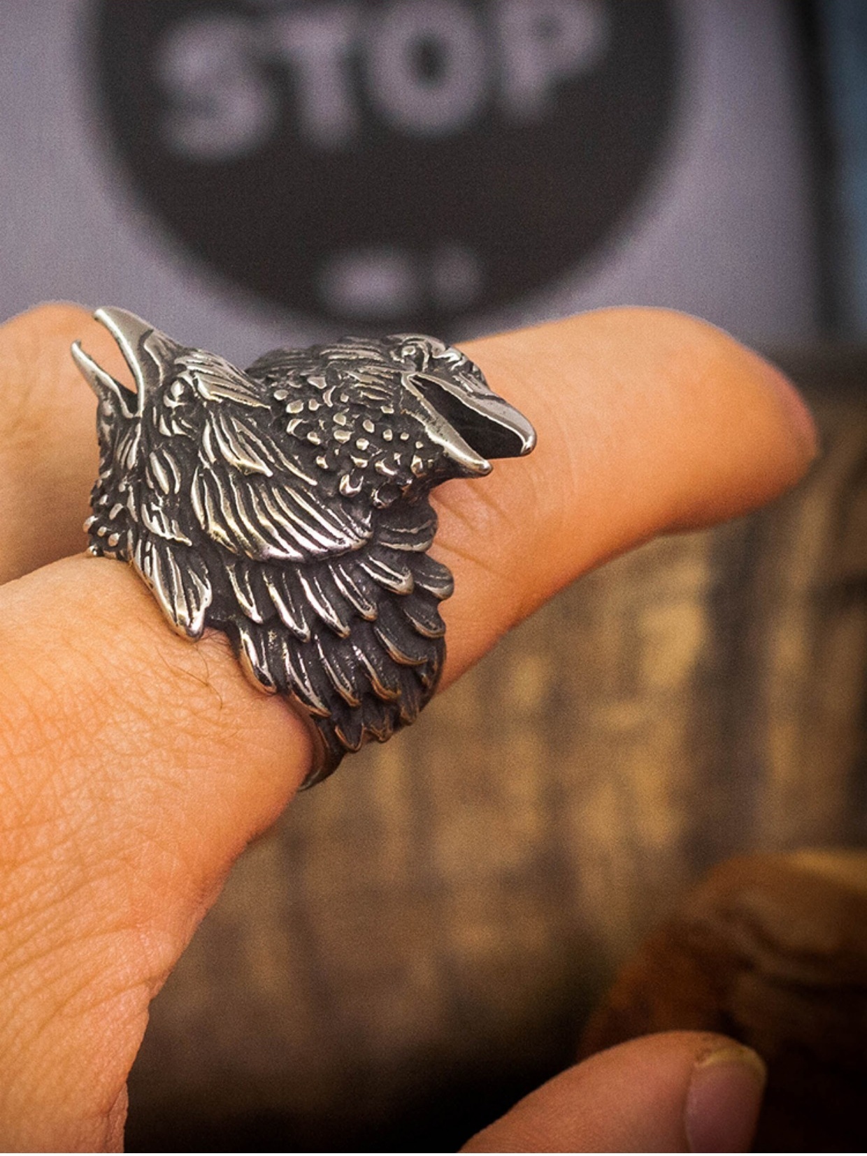 Odin Raven Ring