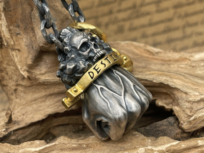 Skull Fist of Destiny Pendant