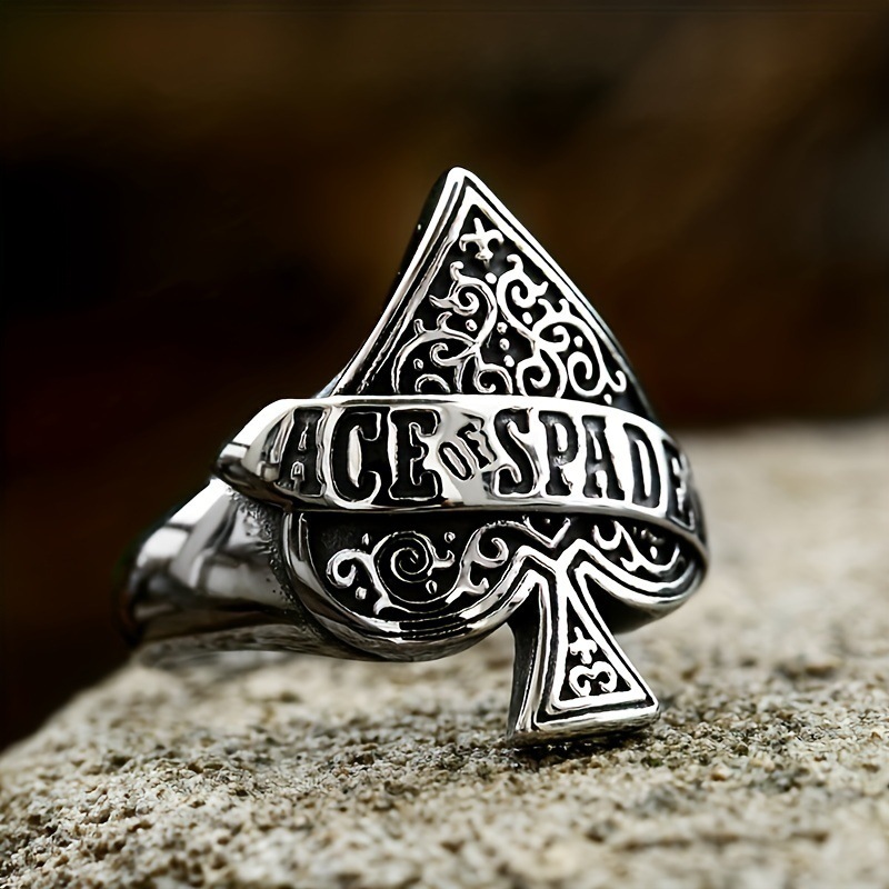 Classic Spade Ace Ring