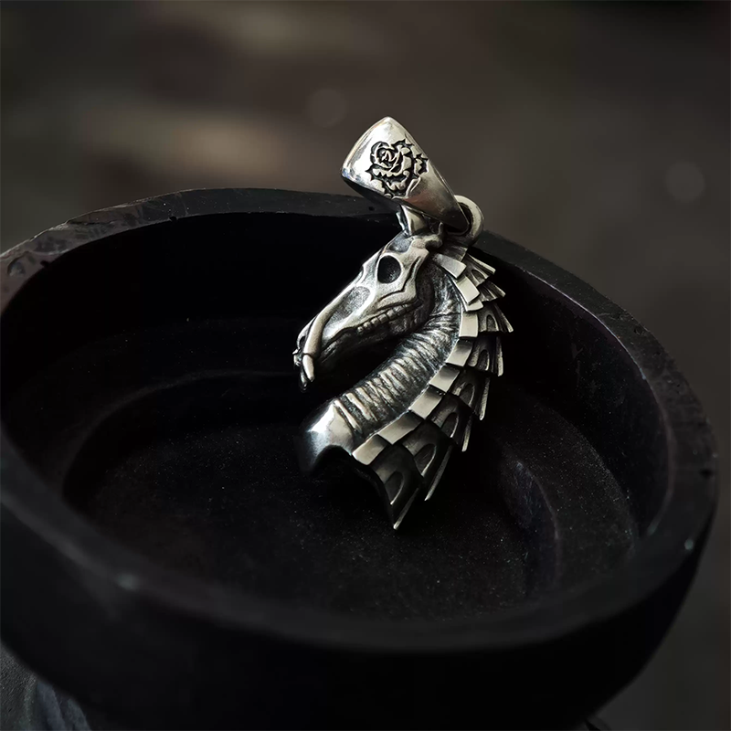 War Horse Skull Pendant Necklace