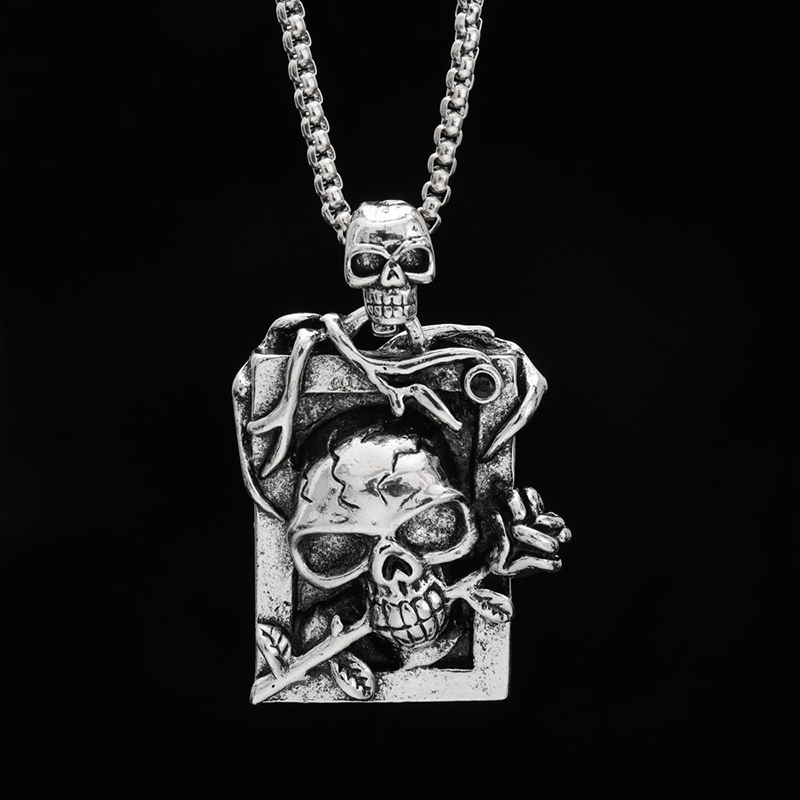 Personalized punk hip-hop retro necklace