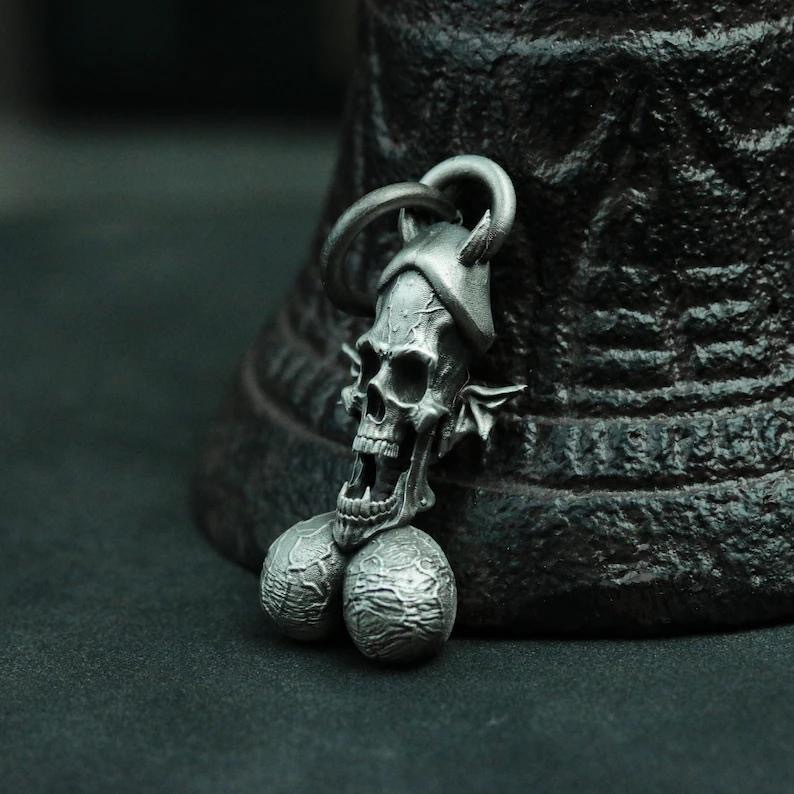 Mushroom Shape Skull Necklace