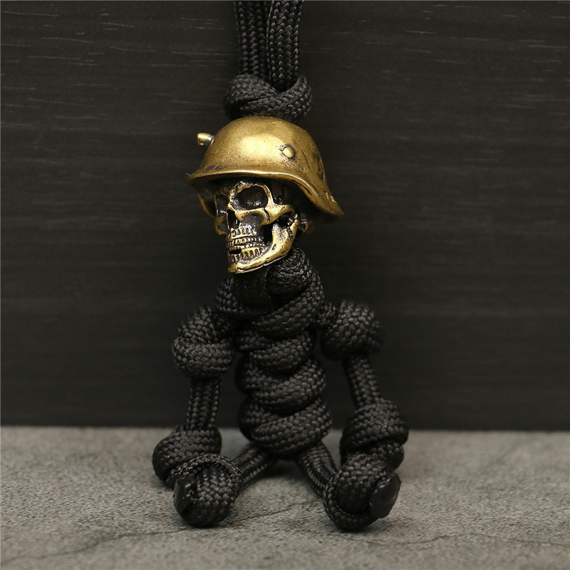 Soldier Skull Paracord Pendant
